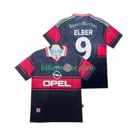 Billige Fotballdrakter Bayern München Elber 9 1999 Retro Hjemmedraktsett 1997 Kortermet